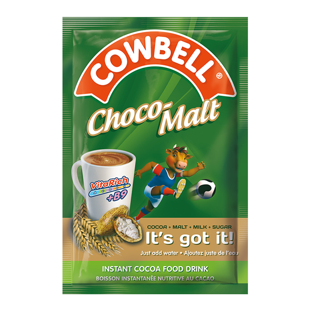 Cowbell Choco Malt Powdered Milk Sachet – 40g (100 Pack) | Chocolatey Malt Drink On-the-Go