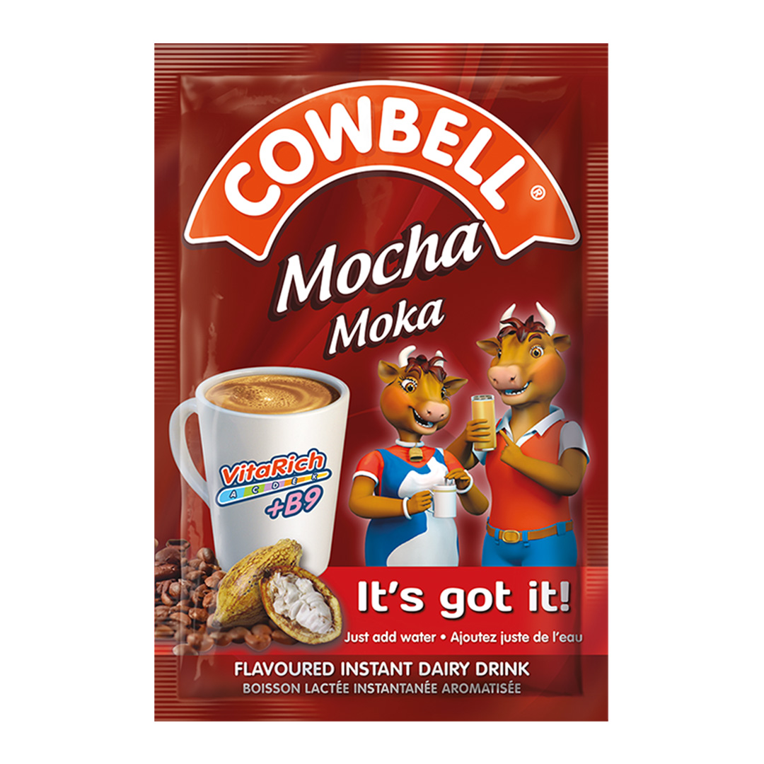 Cowbell Mocha Powdered Milk Sachet – 35g (100 Pack) | Creamy Coffee-Milk Blend Anytime, Anywhere