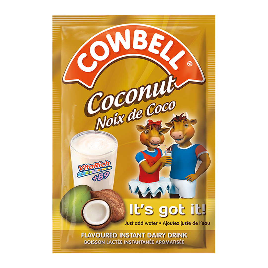 Cowbell Coconut Powdered Milk Sachet – 40g (100 Pack) | Tropical Creaminess in Every Sip