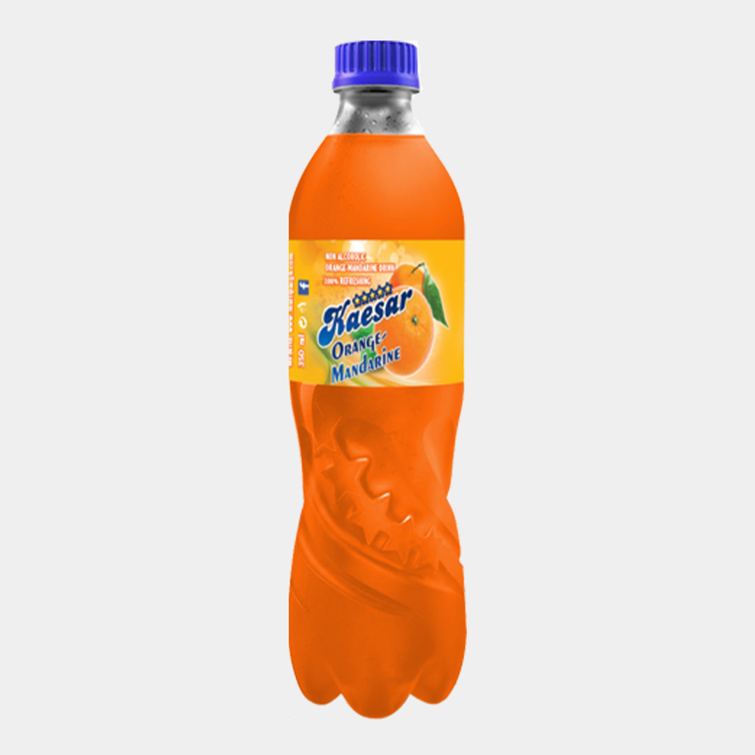 Kaesar Mandarine Soft Drink – 300ml (12 Pack) | Refreshing Citrus Burst in Every Bottle