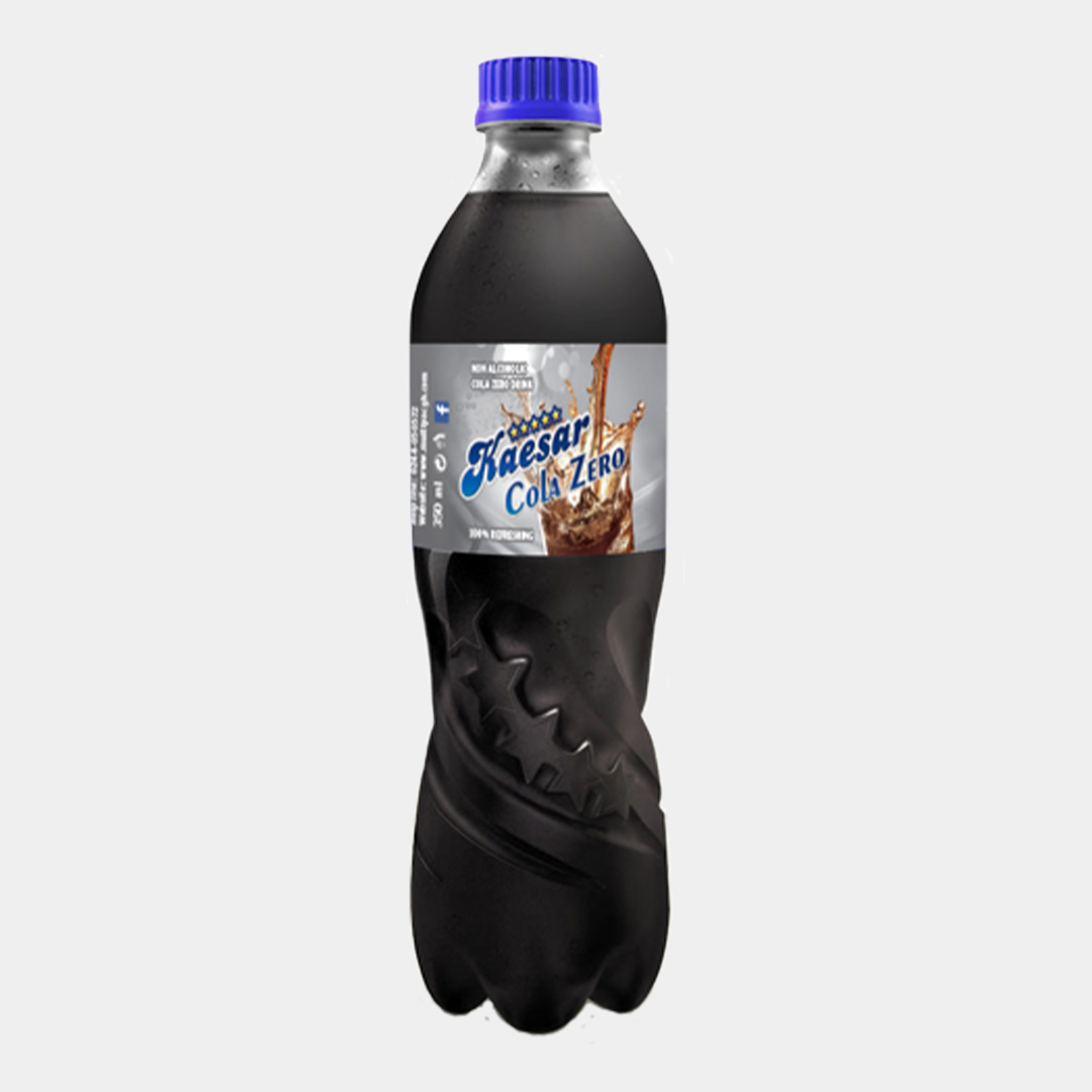 Kaesar Cola Zero Soft Drink – 300ml (12 Pack) | Bold Cola Taste, Zero Calories