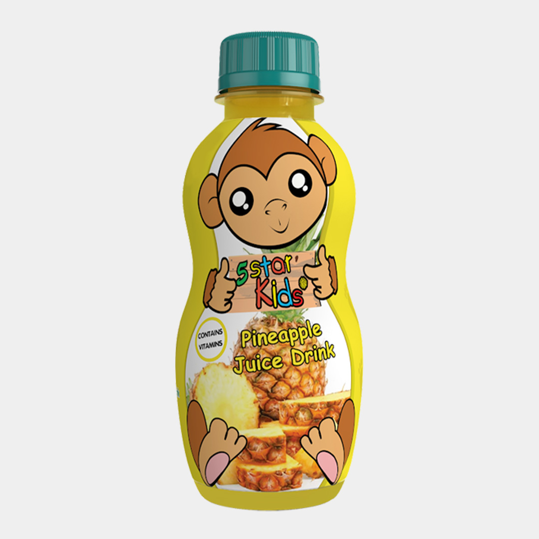 5 Star Kids Pineapple Fruit Juice – 200ml (20 Pack) | Tropical Pineapple Punch for Your Little Ones