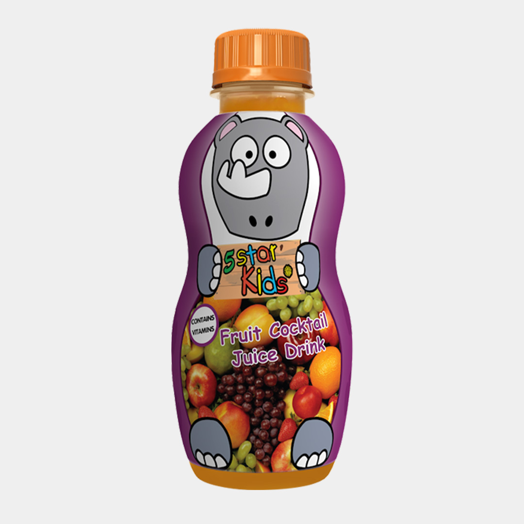 5 Star Kids Cocktail Fruit Juice – 200ml (20 Pack) | Fruity Refreshment for Happy, Hydrated Kids
