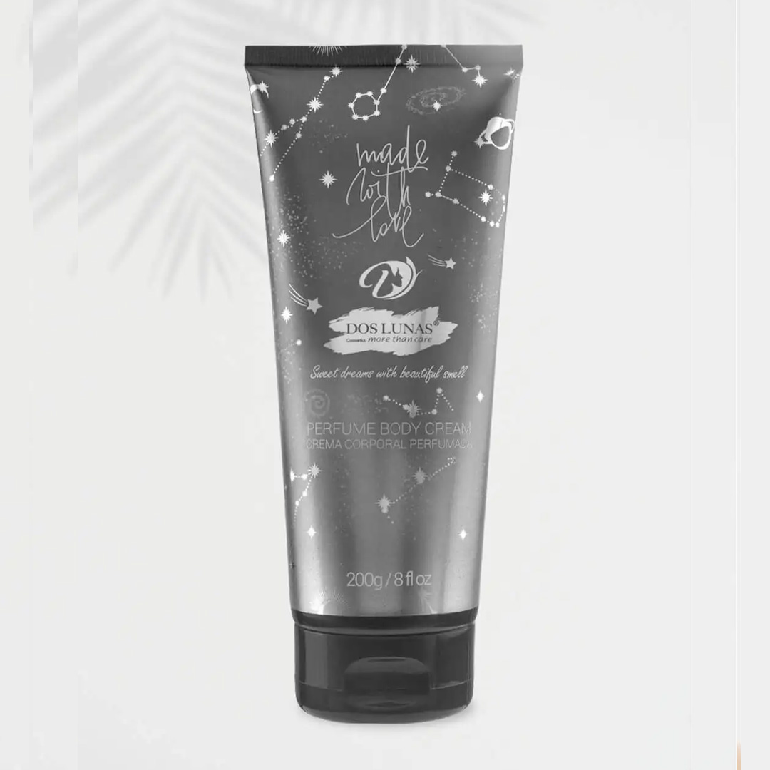 Doslunas Perfume Body Cream Made With Love Black – 200g (12 Pack) | Sensual Fragrance & Deep Hydration for All-Day Allure