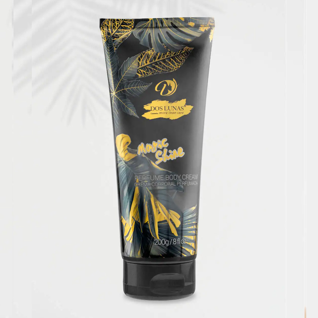Doslunas Perfume Body Cream Magic Shine Black – 200g (12 Pack) | Deep Hydration Meets Bold, Lasting Fragrance