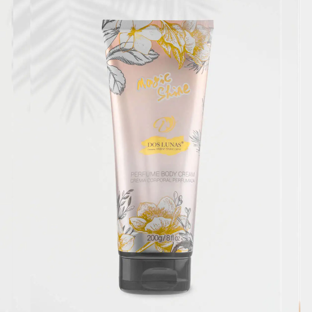 Doslunas Perfume Body Cream Magic Shine Gray – 200g (12 Pack) | Elegant Hydration with a Touch of Radiance