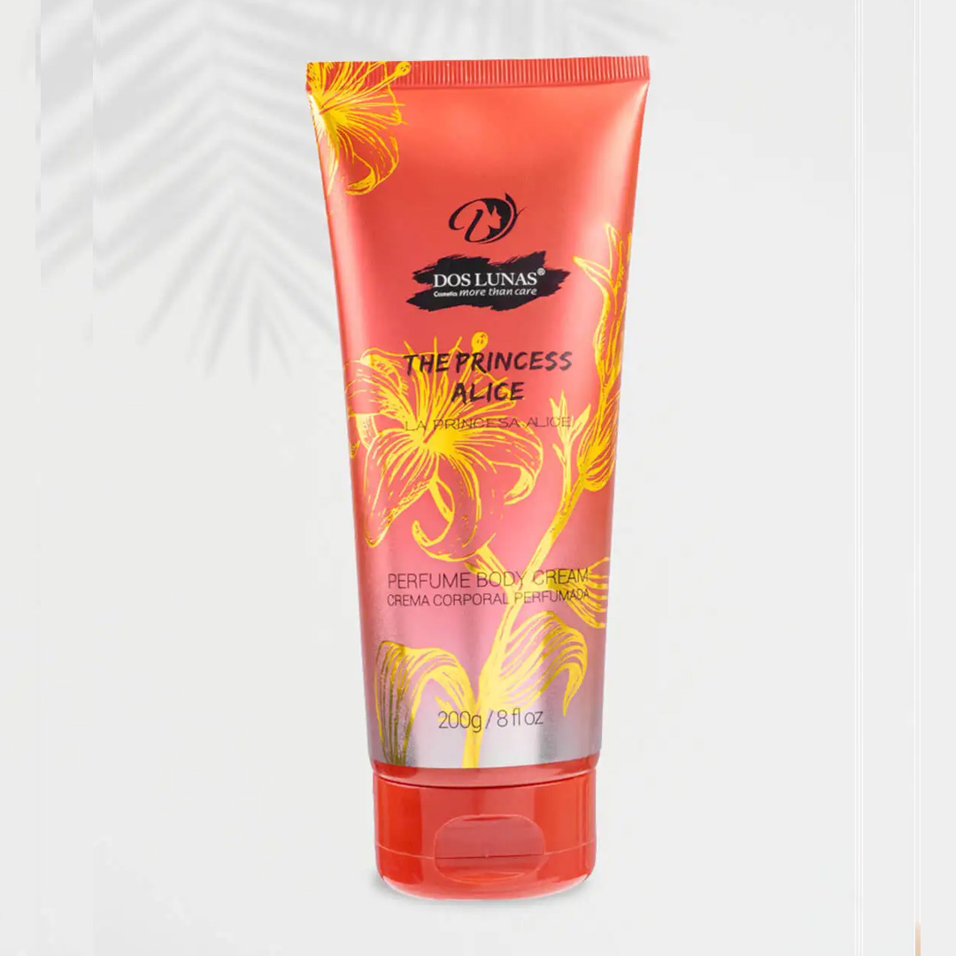 Doslunas Perfume Body Cream The Princess Alice – 200g (12 Pack) | A Regal Blend of Fragrance & Hydration