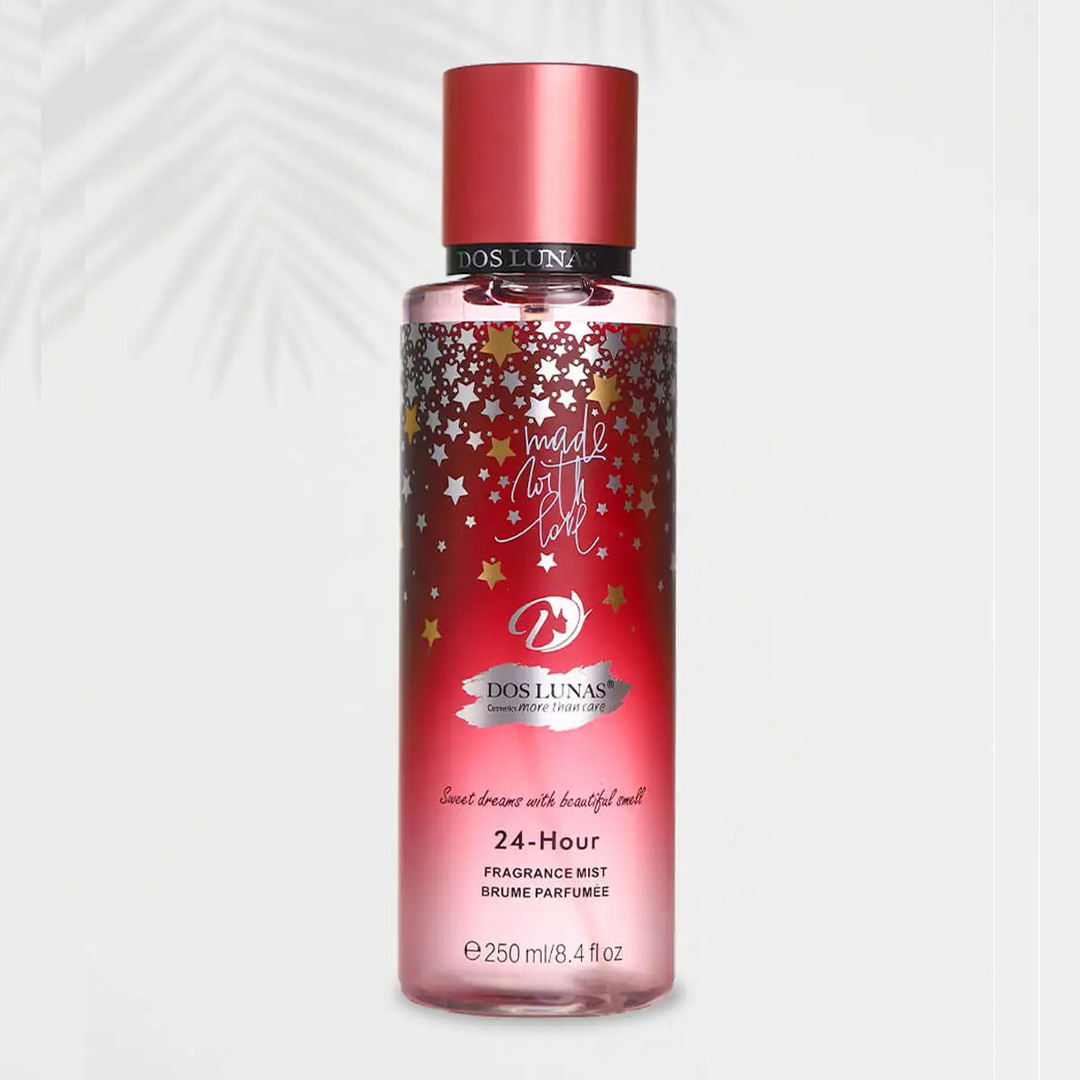 Doslunas Fragrance Mist Made With Love Red – 250ml (18 Pack) | Captivating Scent for Everyday Elegance
