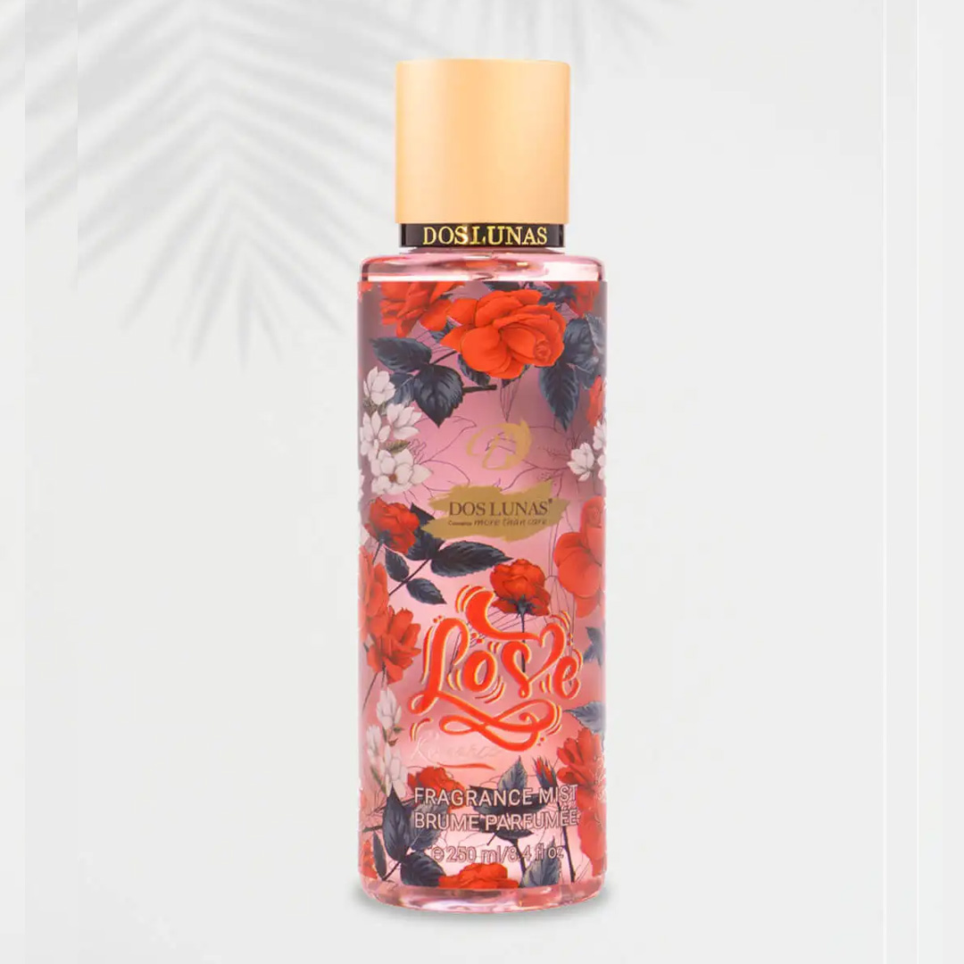 Doslunas Fragrance Mist Love – 250ml (18 Pack) | Embrace Elegance & Romance Every Day