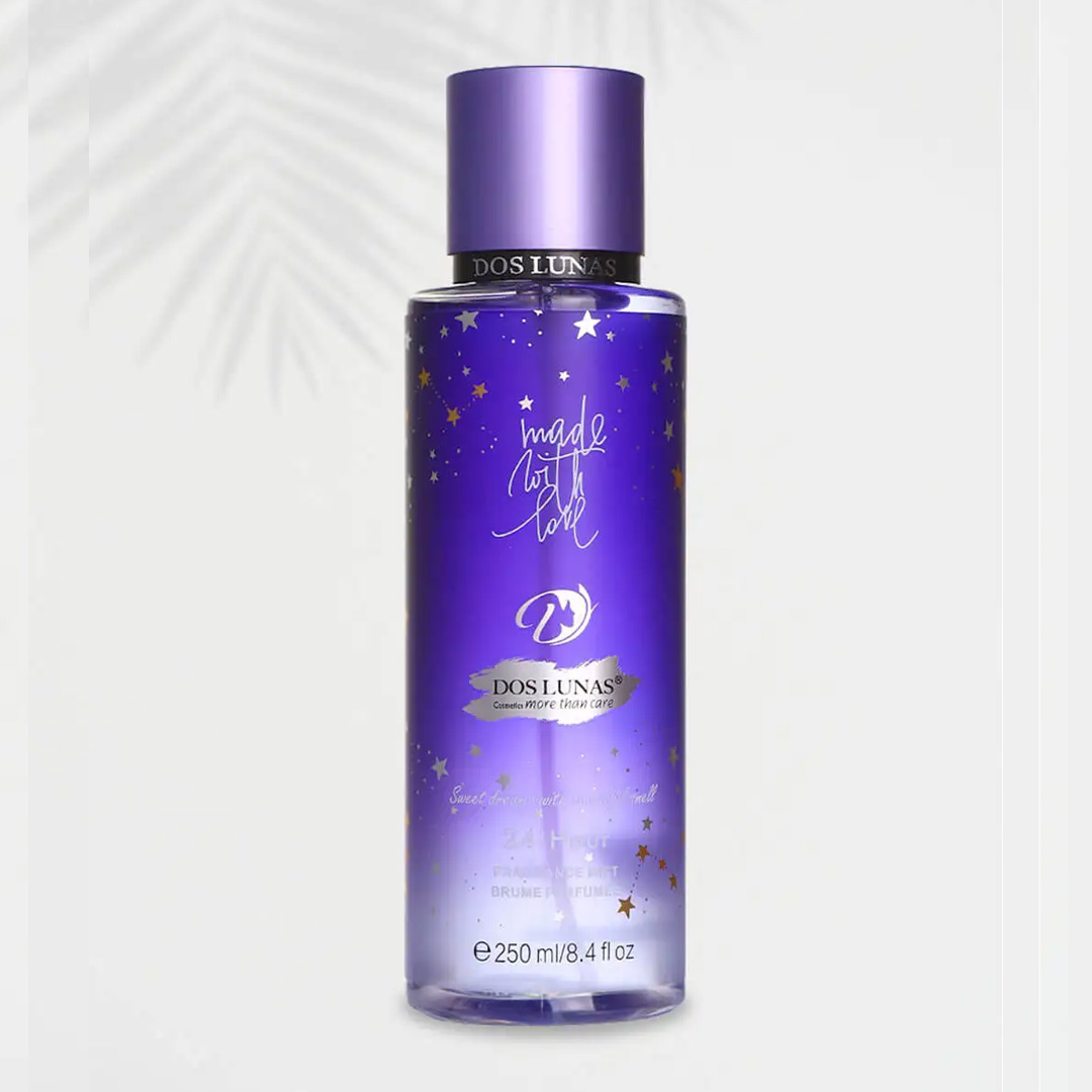 Doslunas Fragrance Mist Made With Love Purple – 250ml (18 Pack) | Uplifting, Elegant & Irresistible