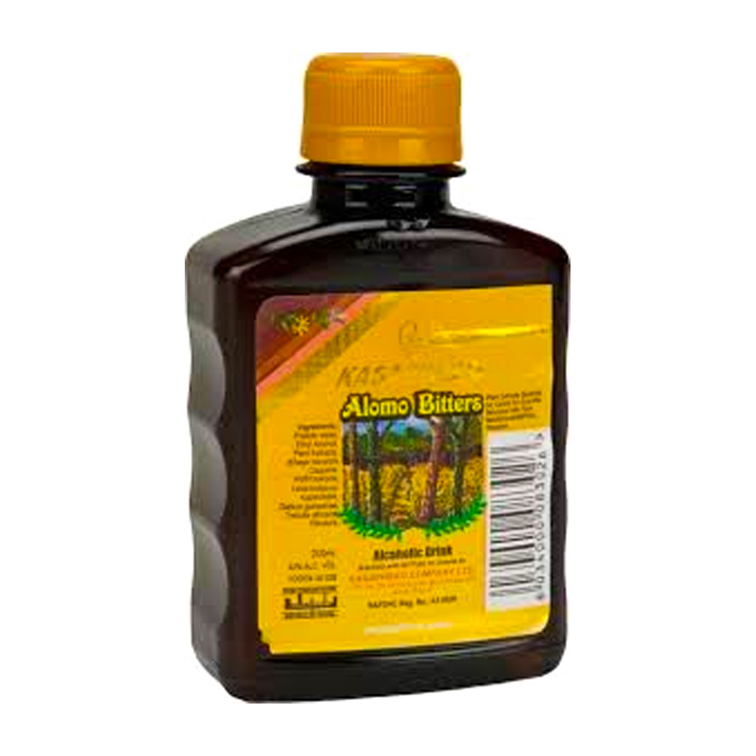 Kasapreko Alomo Bitters Tico – 200ml (12 Pack) | Bold Herbal Flavor in a Handy Bottle