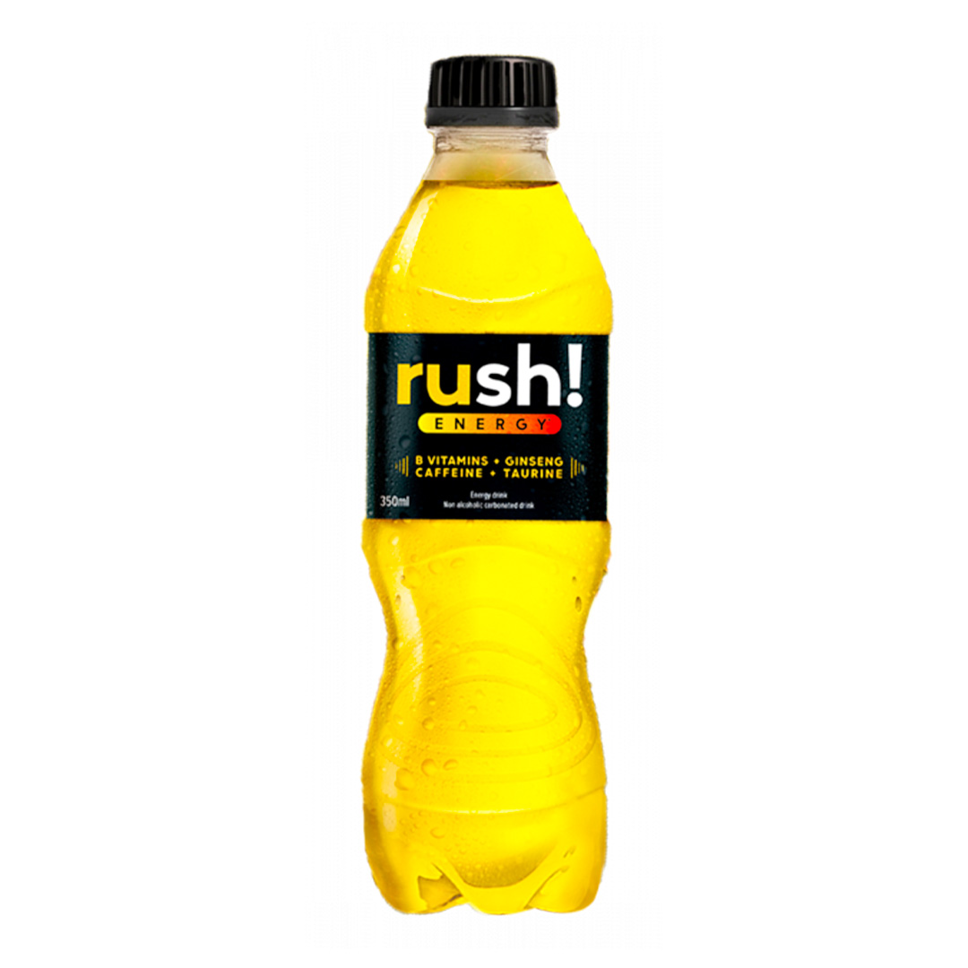 Rush Energy Drink – 350ml (12 Pack) | Quick Boost, Long-Lasting Power, Non-Stop Energy
