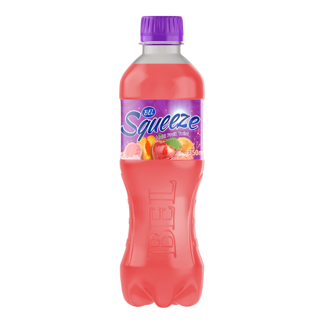 Bel Squeeze Multifruit Soft Drink – 350ml (16 Pack) | Fruity Fusion, On-the-Go Refreshment, Family-Friendly Delight