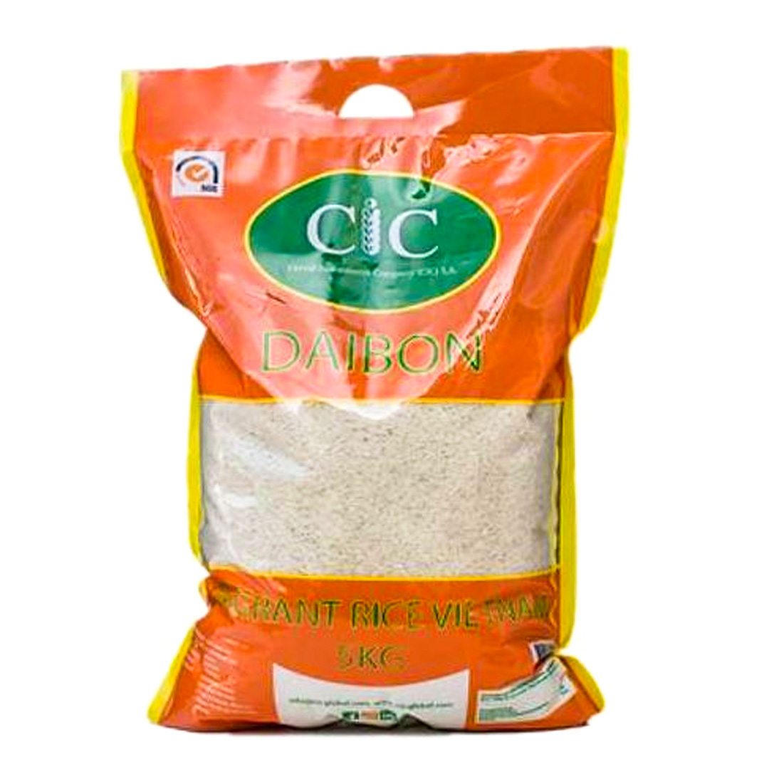 CIC Daibon Viet Long Grain Fragrant Rice – 5kg (1 Pack) | Delicate Aroma, Superior Taste, Everyday Luxury