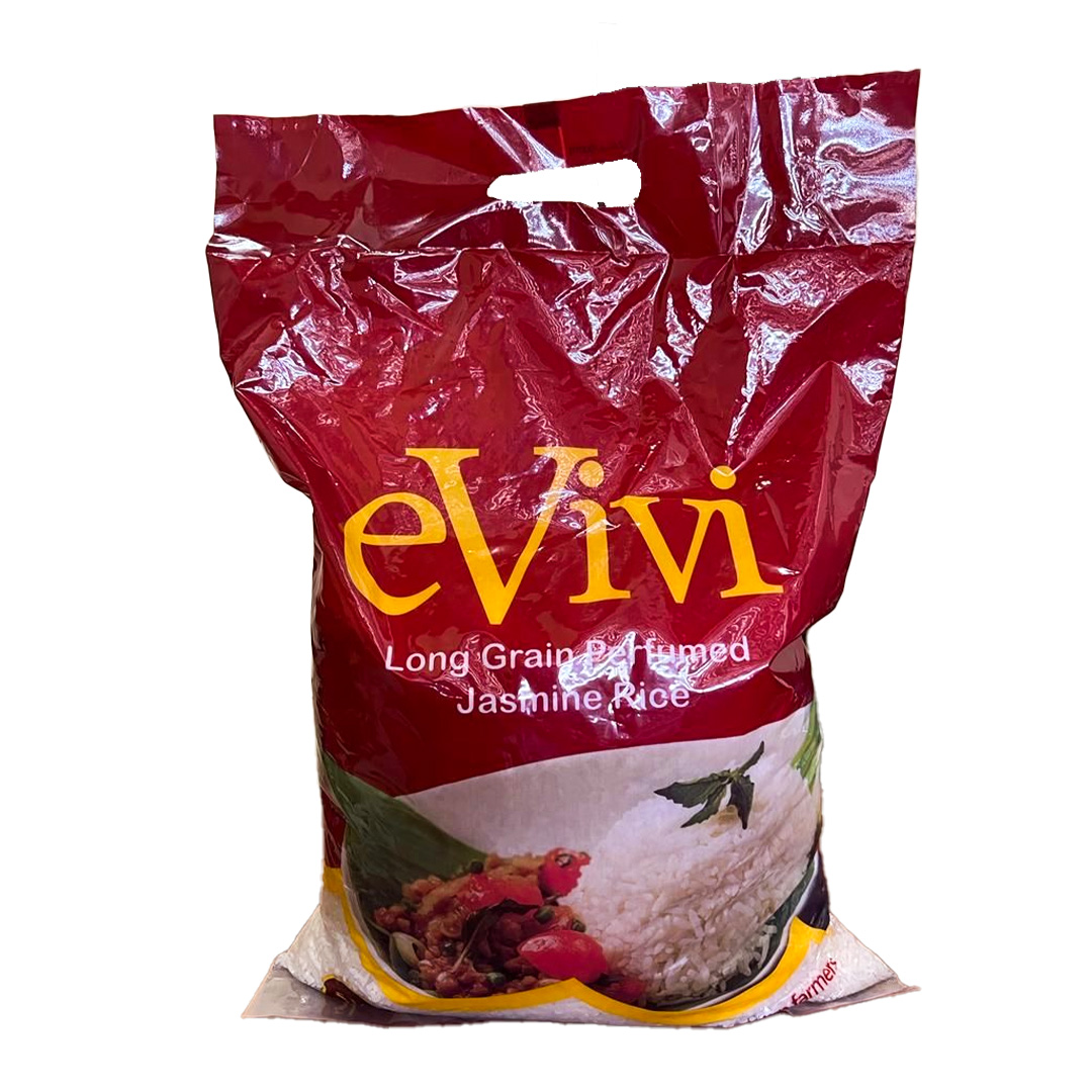 Evivi Long Grain Perfumed Rice – 5kg (1 Pack) | Aromatic Perfection, Ghana-Grown Quality