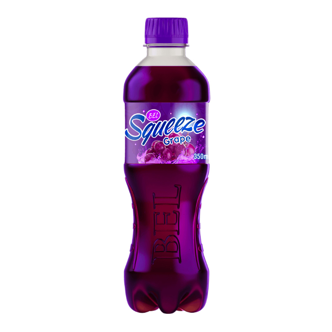Bel Squeeze Grapes Soft Drink – 350ml (16 Pack) | Bold Grape Flavor, Pure Refreshment