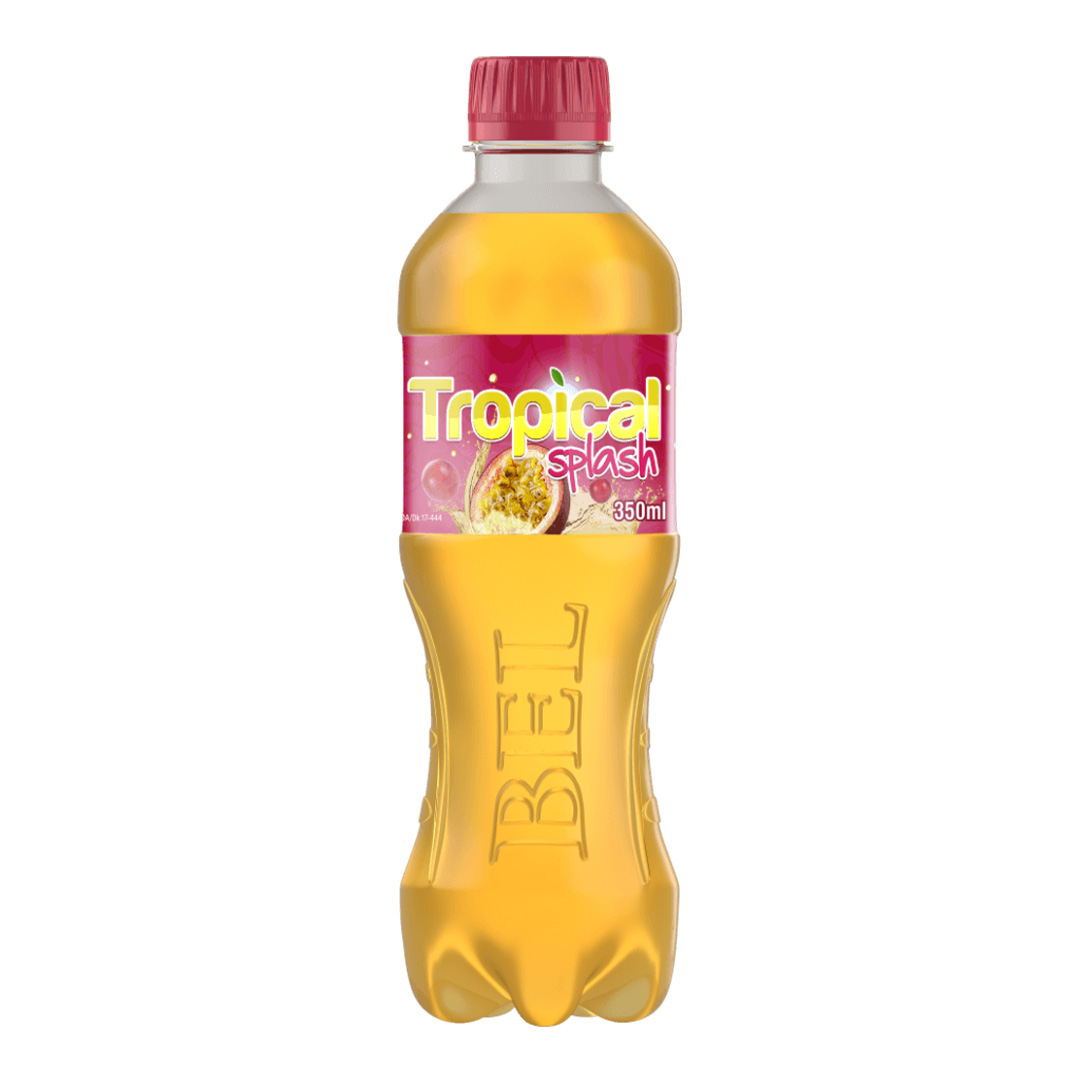 Bel Tropical Splash Soft Drink – 350ml (16 Pack) | Exotic Flavor, Pure Refreshment