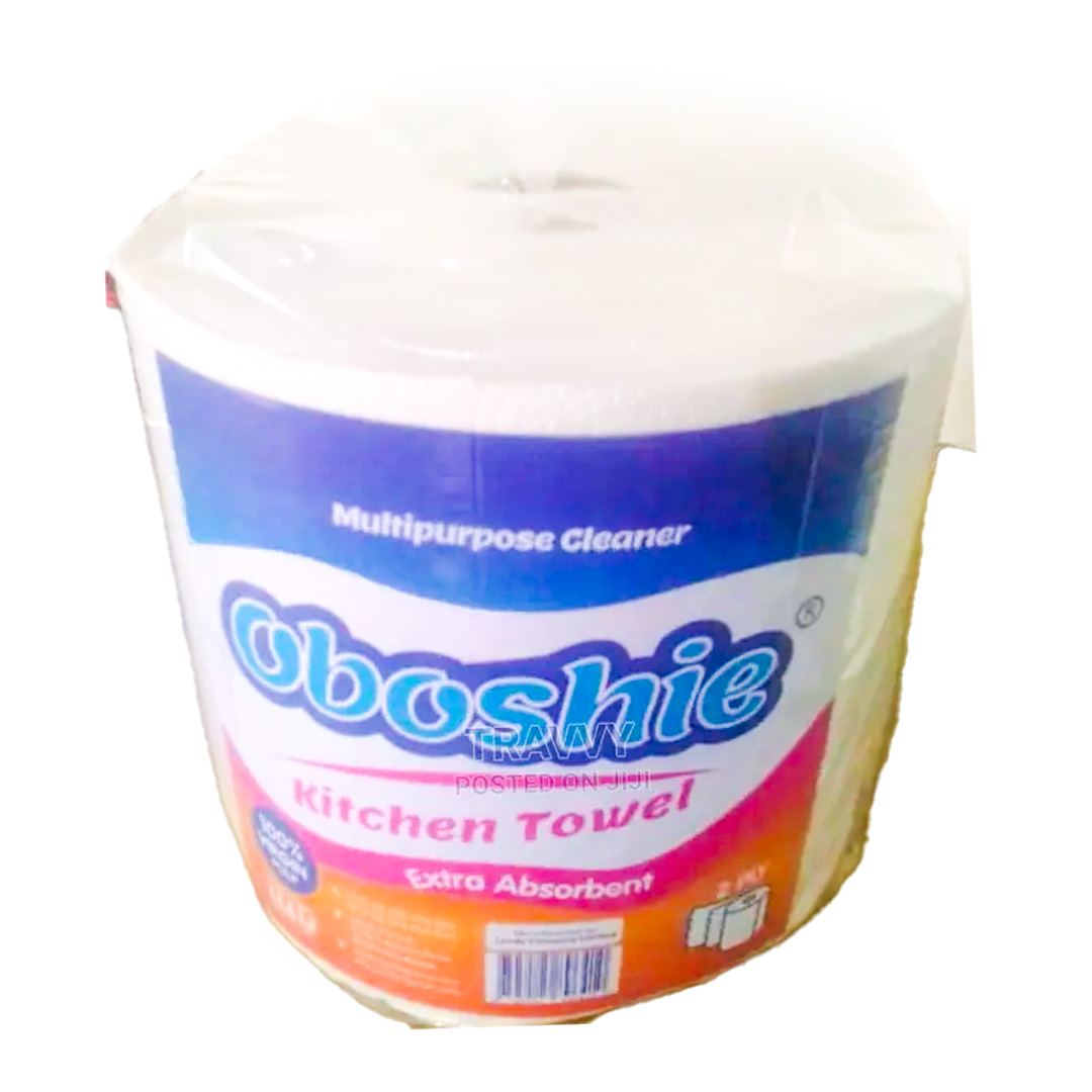 Oboshi Wrapped Kitchen Towel Roll – 6 Pack | Premium Absorbency & Everyday Durability