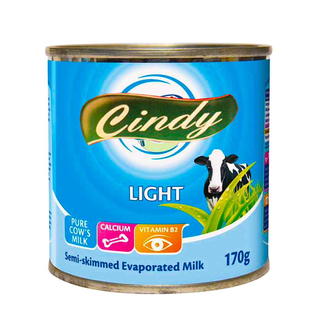 Cindy Evaporated Milk – 170g (24 Pack) | Rich, Creamy Dairy for Everyday Cooking & Baking