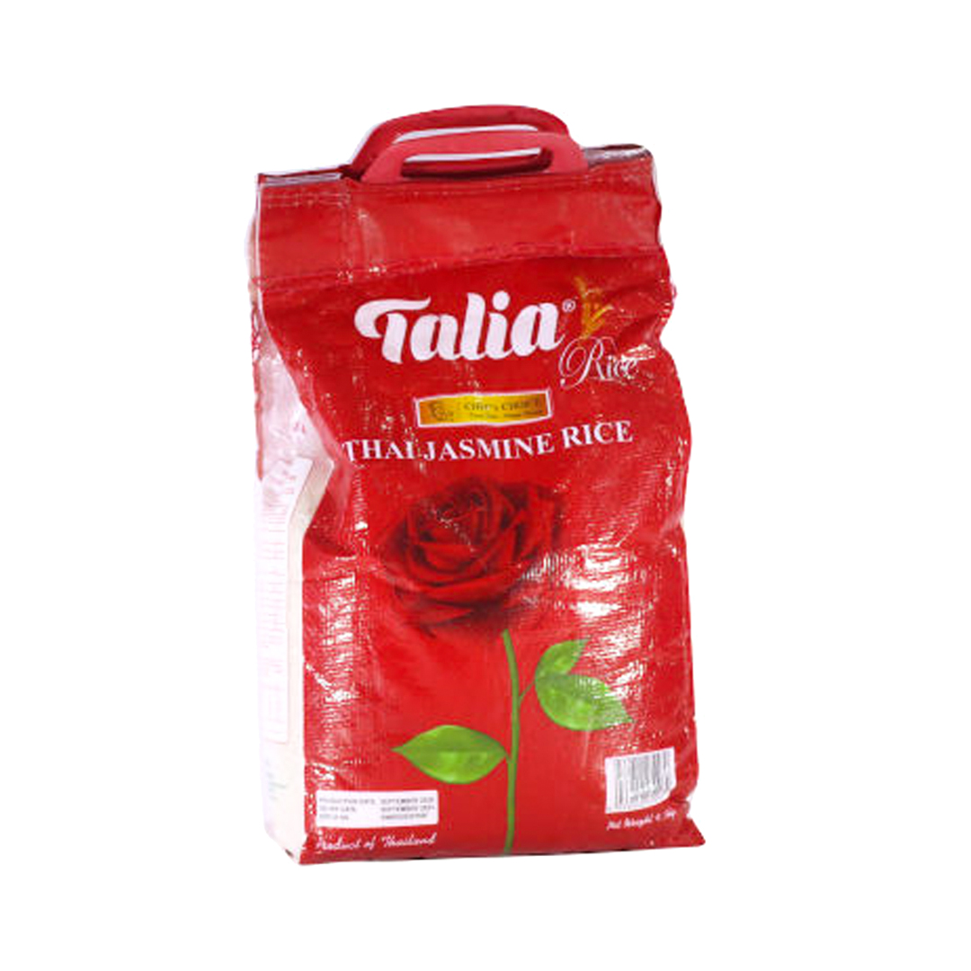 Talia Thai Rice – 22.5kg (1 Pack) | Premium-Grade Long Grain Rice from Thailand
