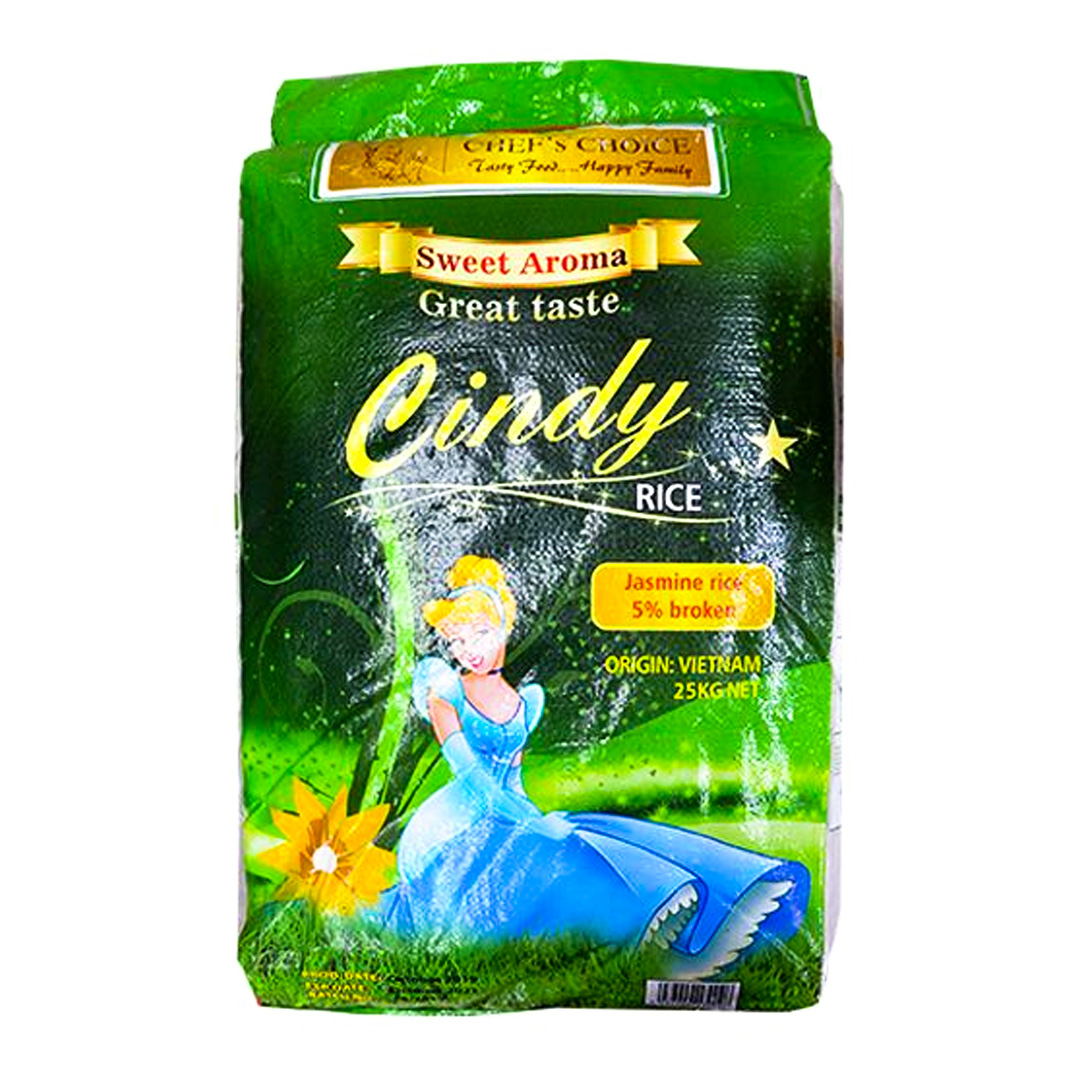 Cindy Vietnam 100% Broken Rice - 25kg Bulk Pack | Premium Quality Cooking & Catering Rice