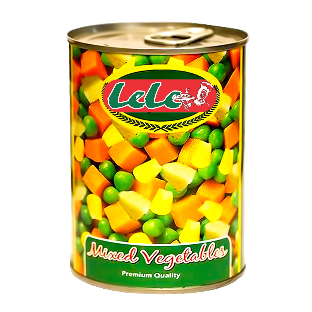 Lele Mixed Vegetables 400g (24 Pack) | Healthy & Convenient Canned Mixed Veggies for Cooking & Meal Prep