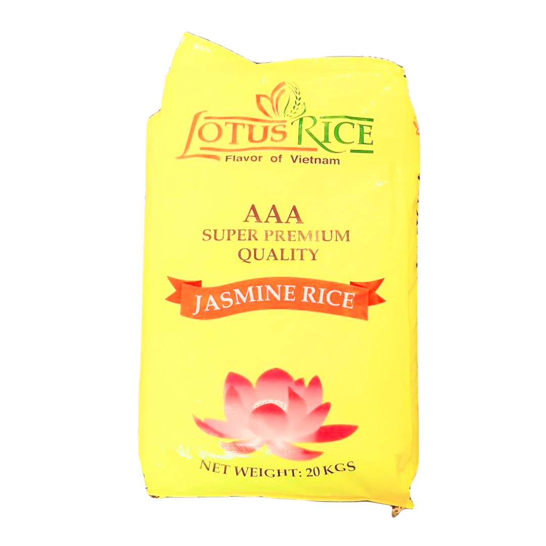 Lotus Platinum Viet Rice – 45kg (1 Pack) | Premium Bulk Rice for Homes & Businesses