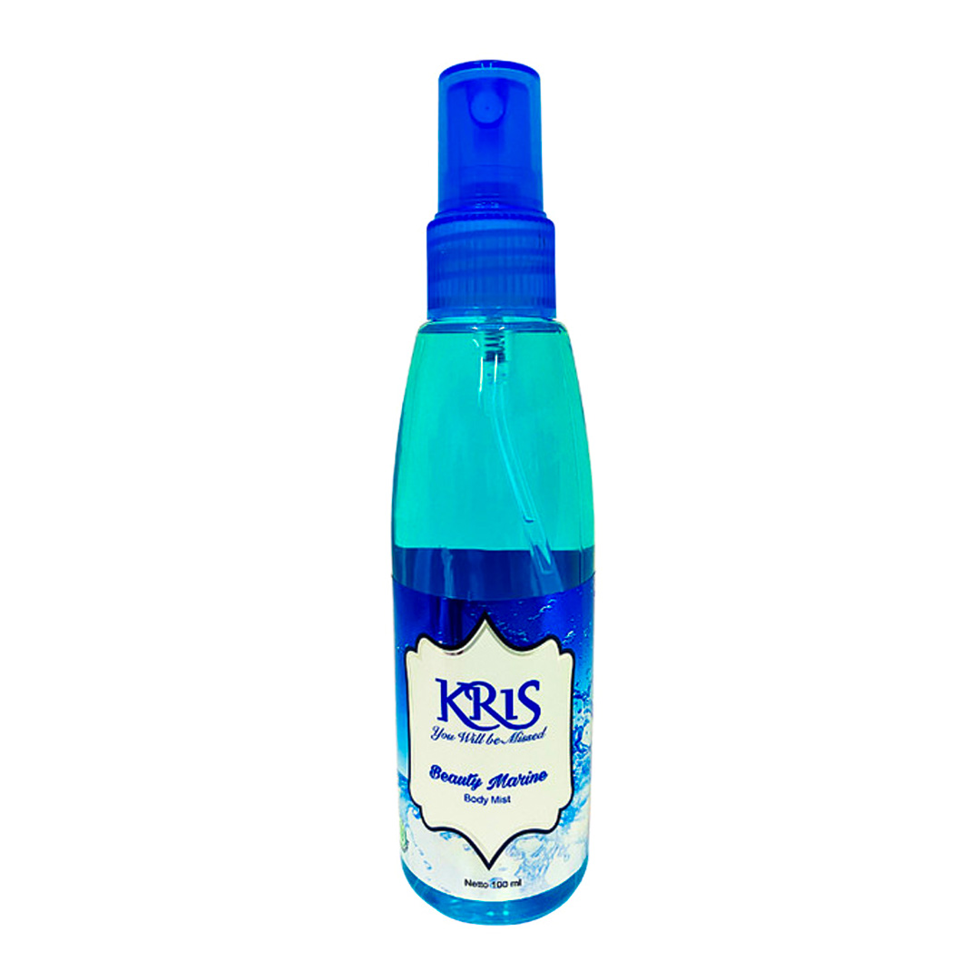 Kris Body Mist Beauty Marine Blue – 100ml (36 Pack) | Refreshing Aquatic Fragrance