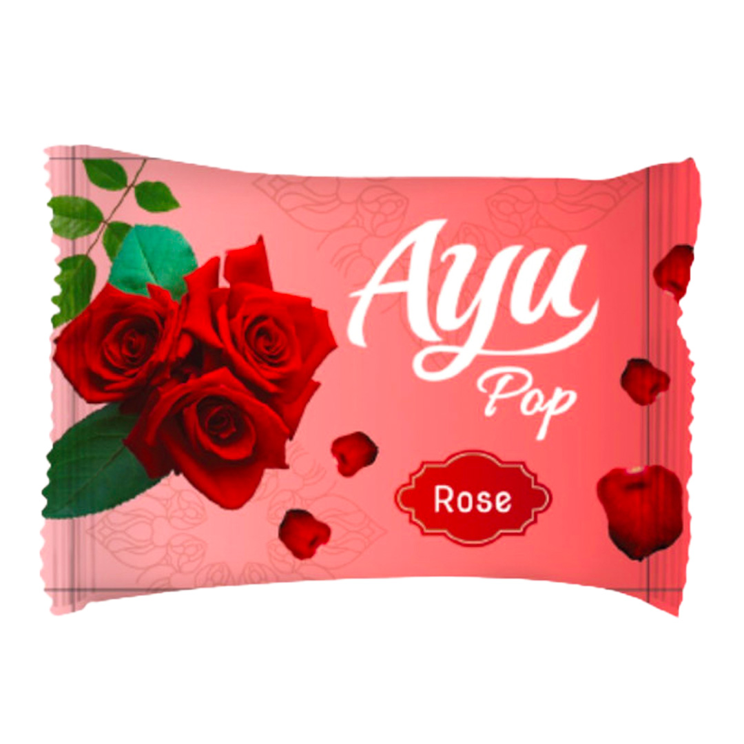 Ayu Pop Beauty Soap Rose – 65g (144 Pack) | Luxurious Rose-Scented Skincare