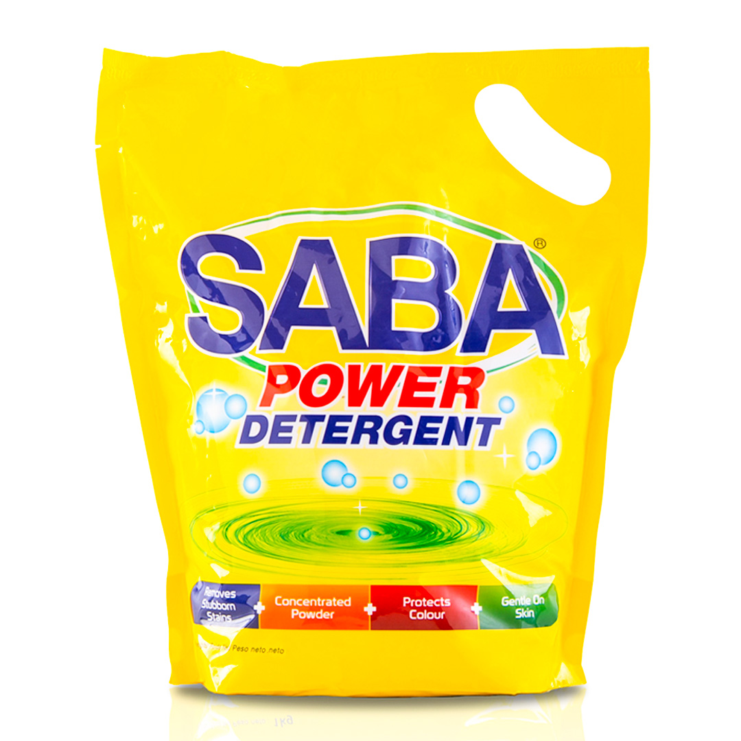 Saba Power Washing Powder Detergent – 800g (10 Pack) | Extra Strength, Extra Value