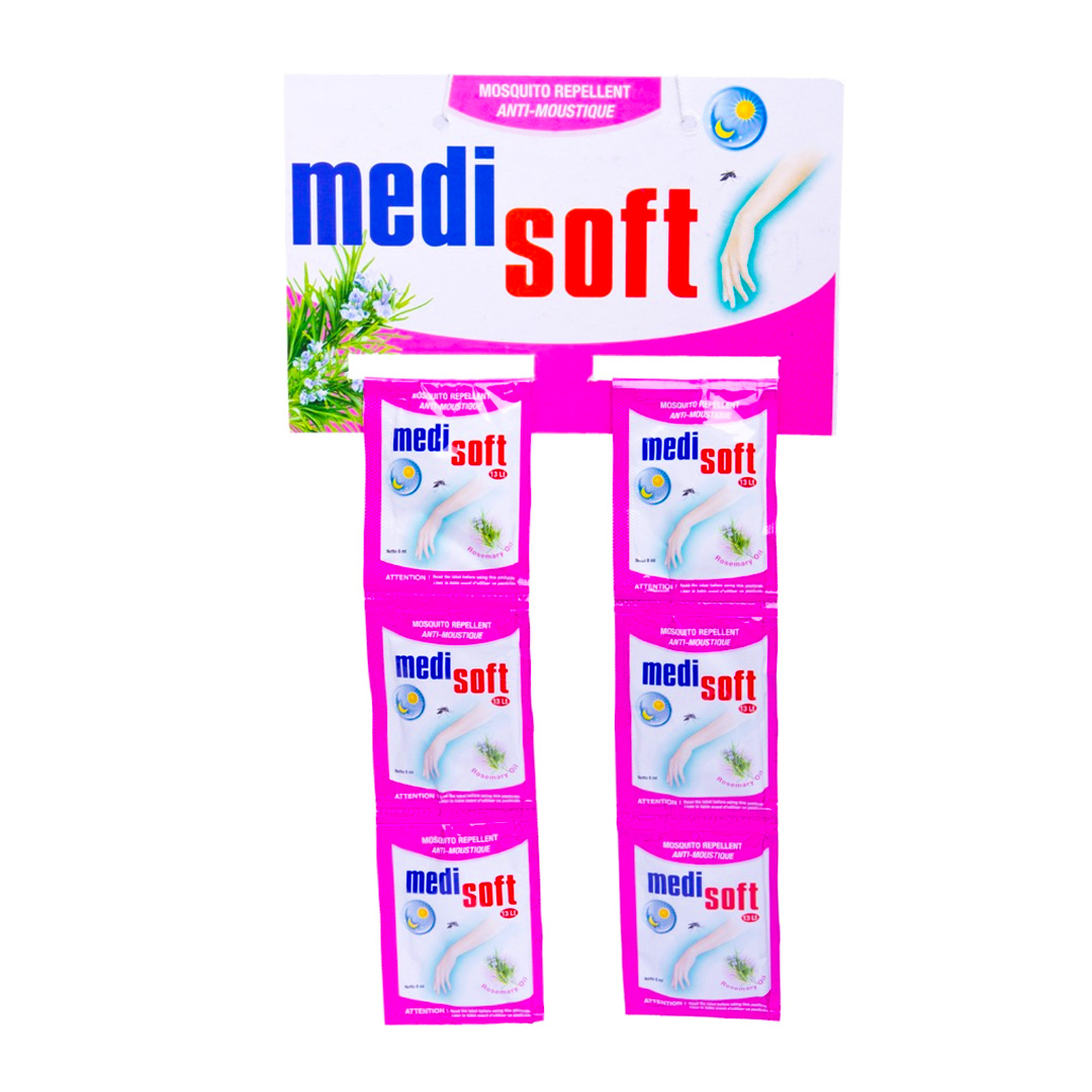 Medisoft Mosquito Repellent Sachet Pink - 8ml (288 Pack) | Compact & Reliable Defense
