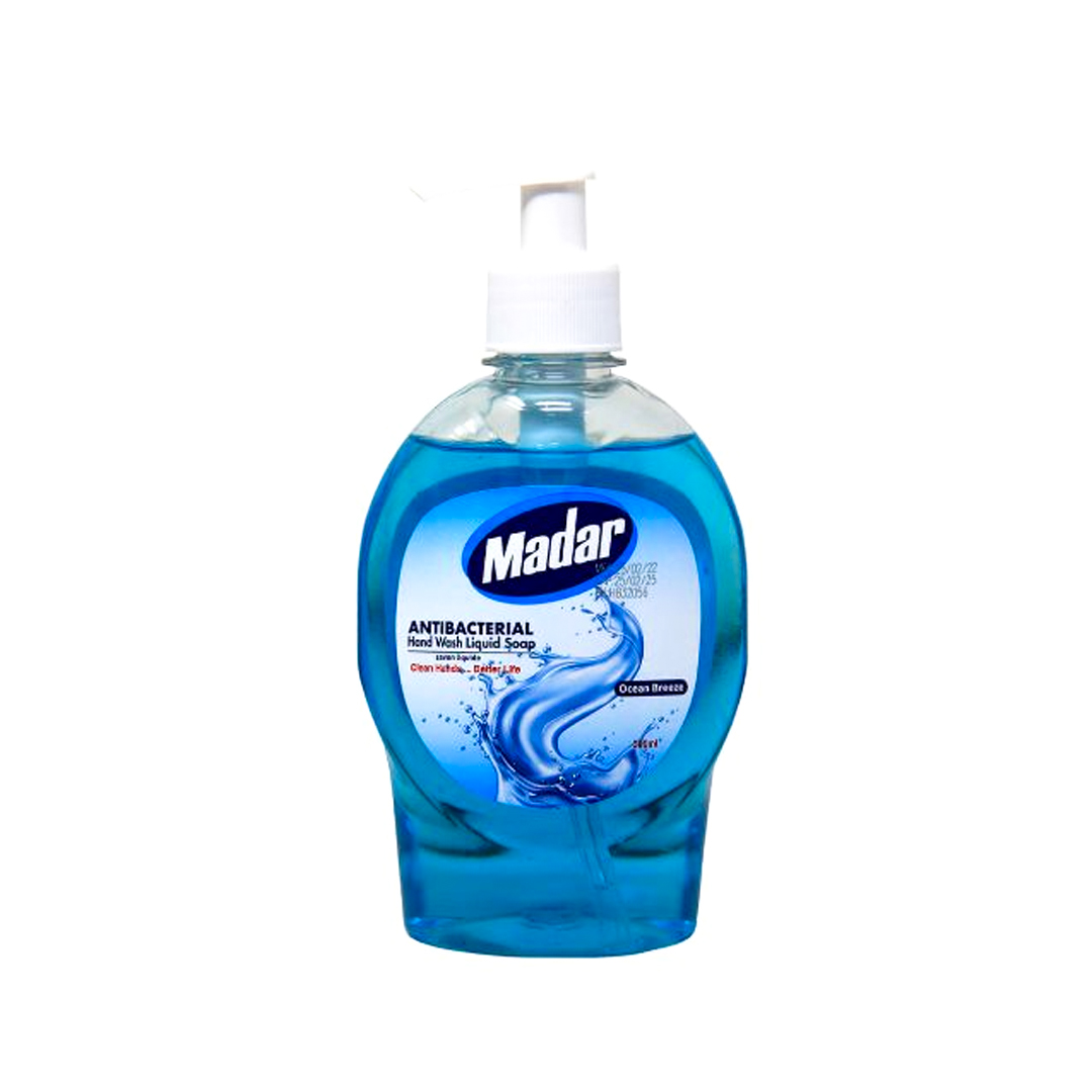 Madar Antibacterial Handwash: Ocean Blue – 300ml (24 Pack) | Clean Hands, Fresh Ocean Scent
