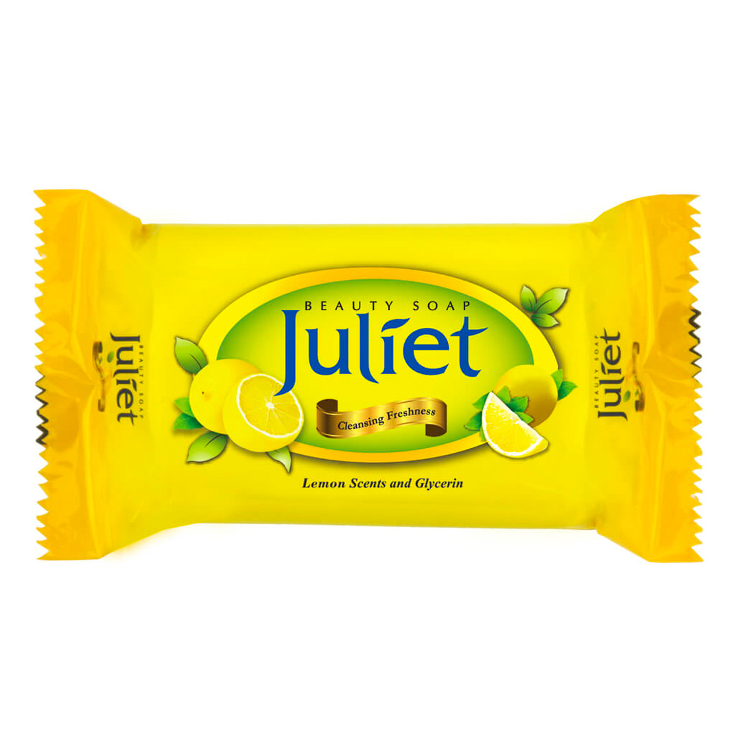 Juliet Beauty Soap Lemon – 225g (36 Pack) | Uplifting, Citrus-Infused Skin Cleanser