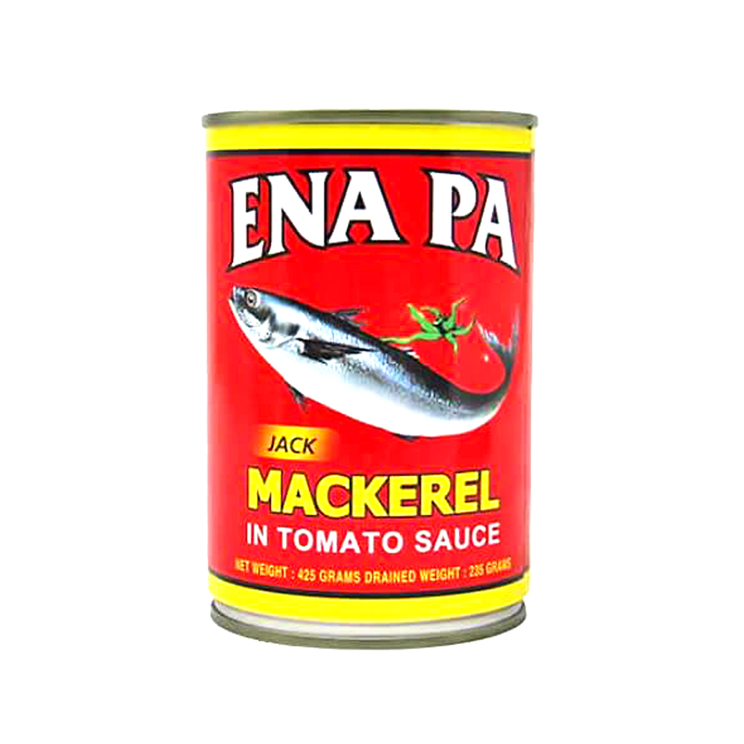 Ena Pa Mackerel in Tomato Sauce – 425g (24 Pack) | Generous, Flavor-Packed & Nutrient-Rich Seafood Delight