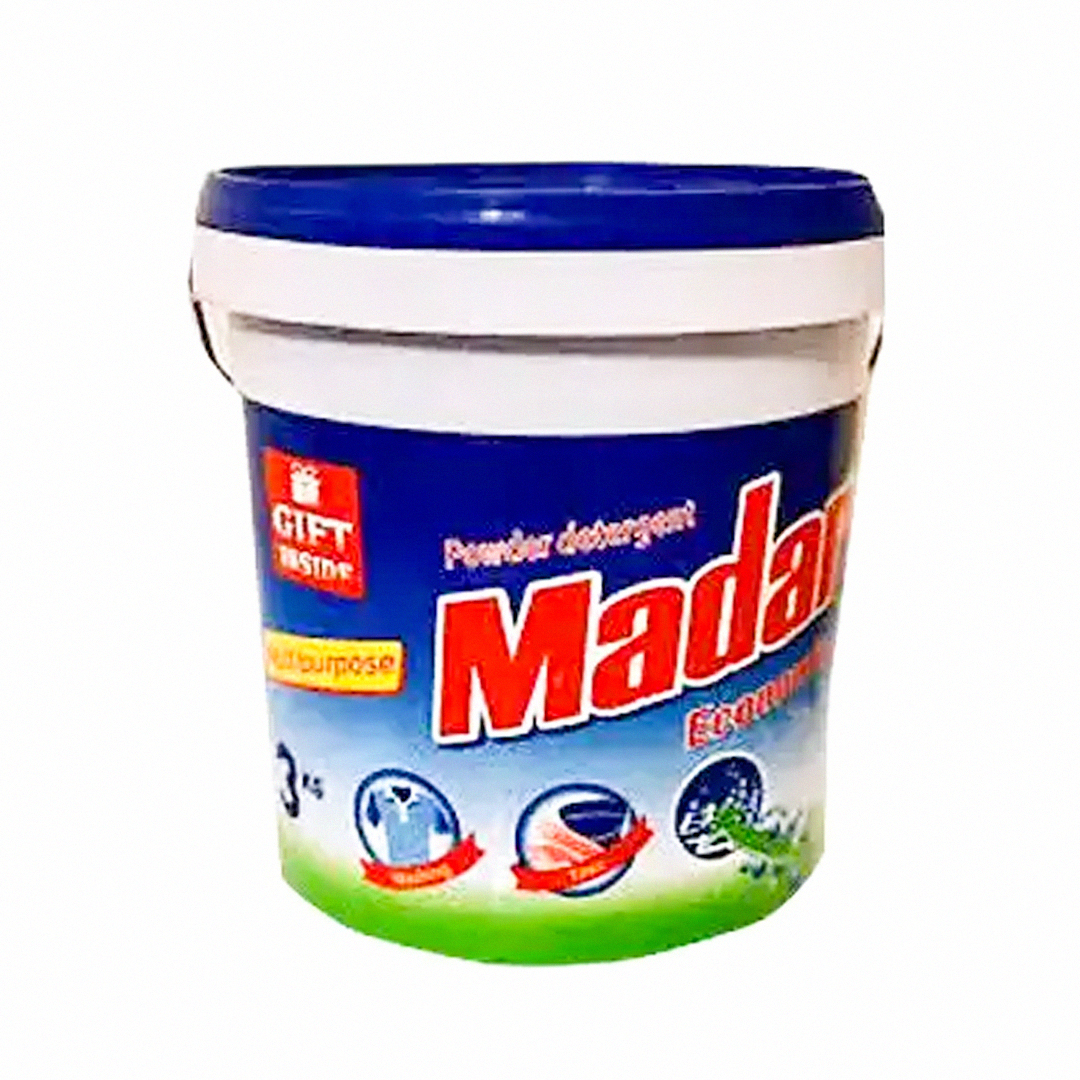 Madar Washing Powder Bucket – 500g x 12 (1 Pack) | Superior Cleaning & Fresh Fragrance