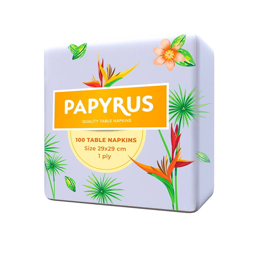 Papyrus Table Napkin – 1PLY, 29cm (15 Pack) | Soft, Absorbent & Perfect for Any Occasion