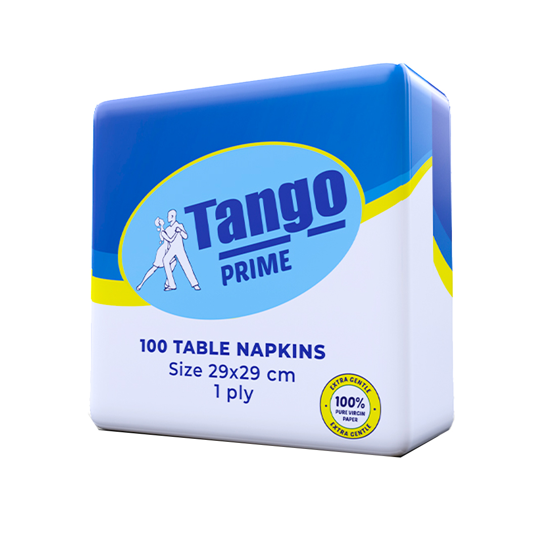Tango Prime Table Napkin – 1PLY, 29cm (15 Pack) | Soft, Absorbent & Perfect for Every Occasion