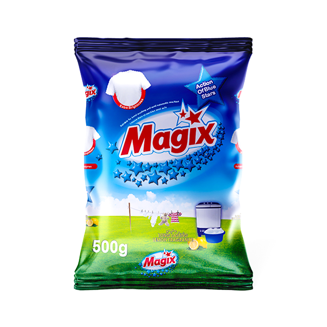 Magix Washing Powder – 500g (12 Pack) | Powerful Stain Removal & Fabric Care