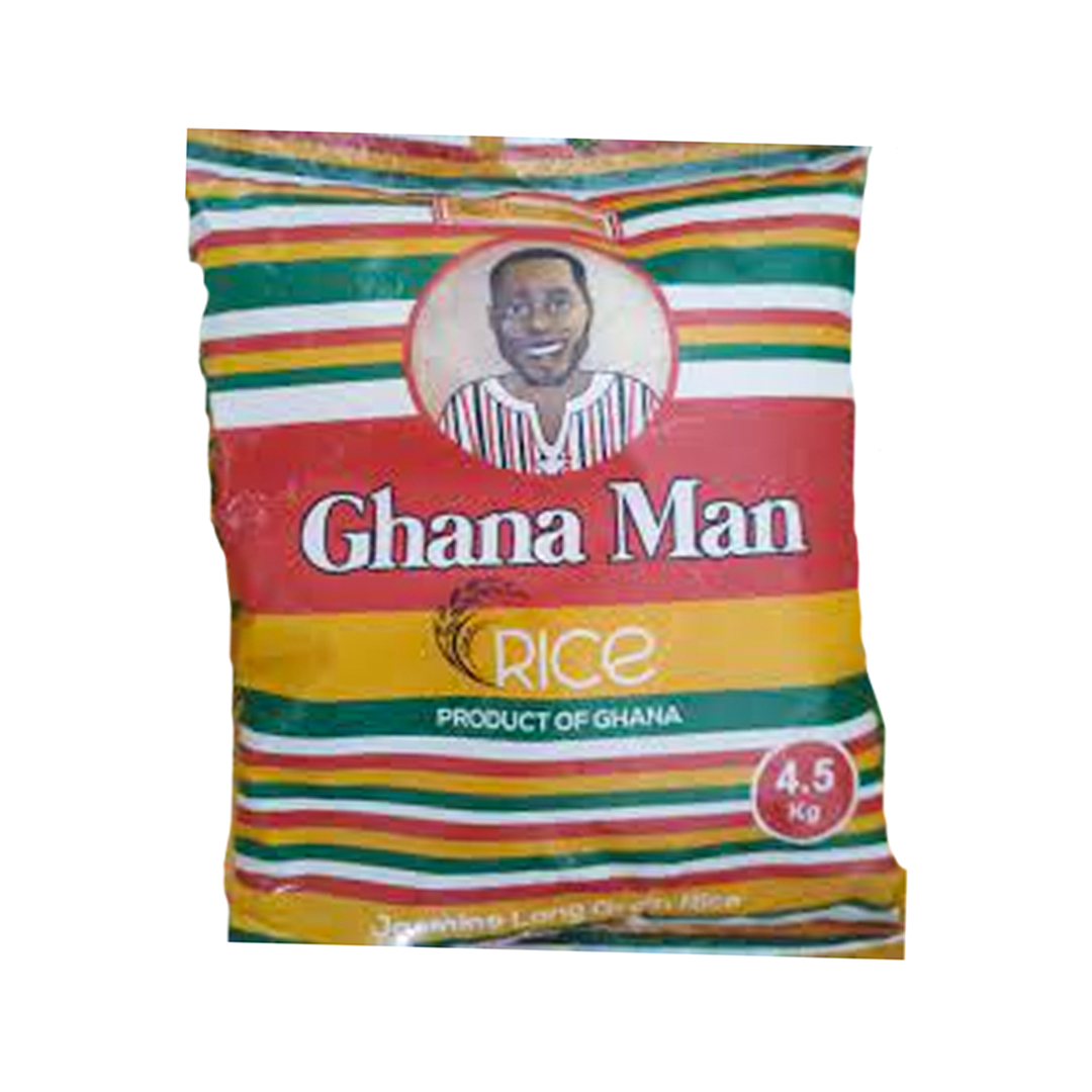 Ghana Man Rice – 4.5kg (5 Pack) | Premium Ghanaian Long-Grain Rice