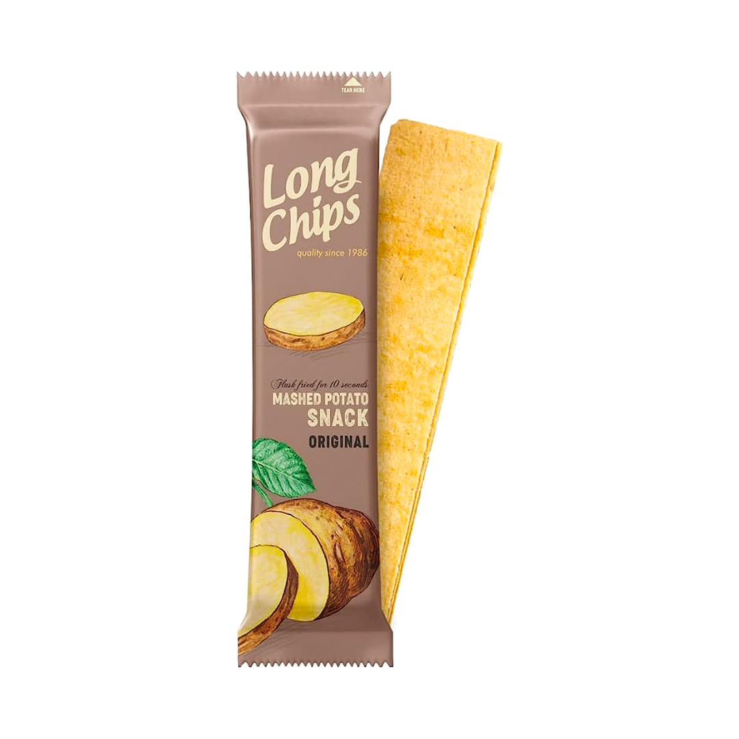 Long Chips Mashed Potato Snack – 75g (20 Pack) | Crispy & Savory Potato Delight