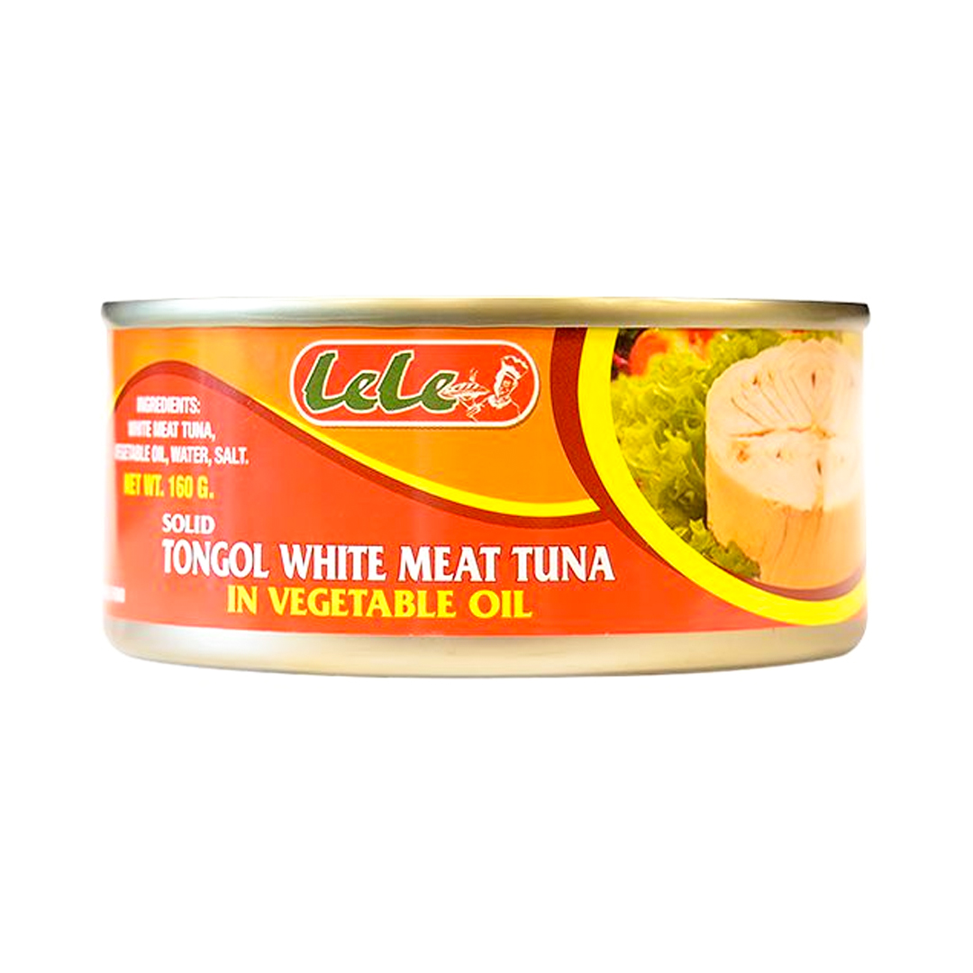 Lele Tongol White Meat Tuna in Vegetable Oil – 160g (24 Pack) | Mild, Tender, and Versatile