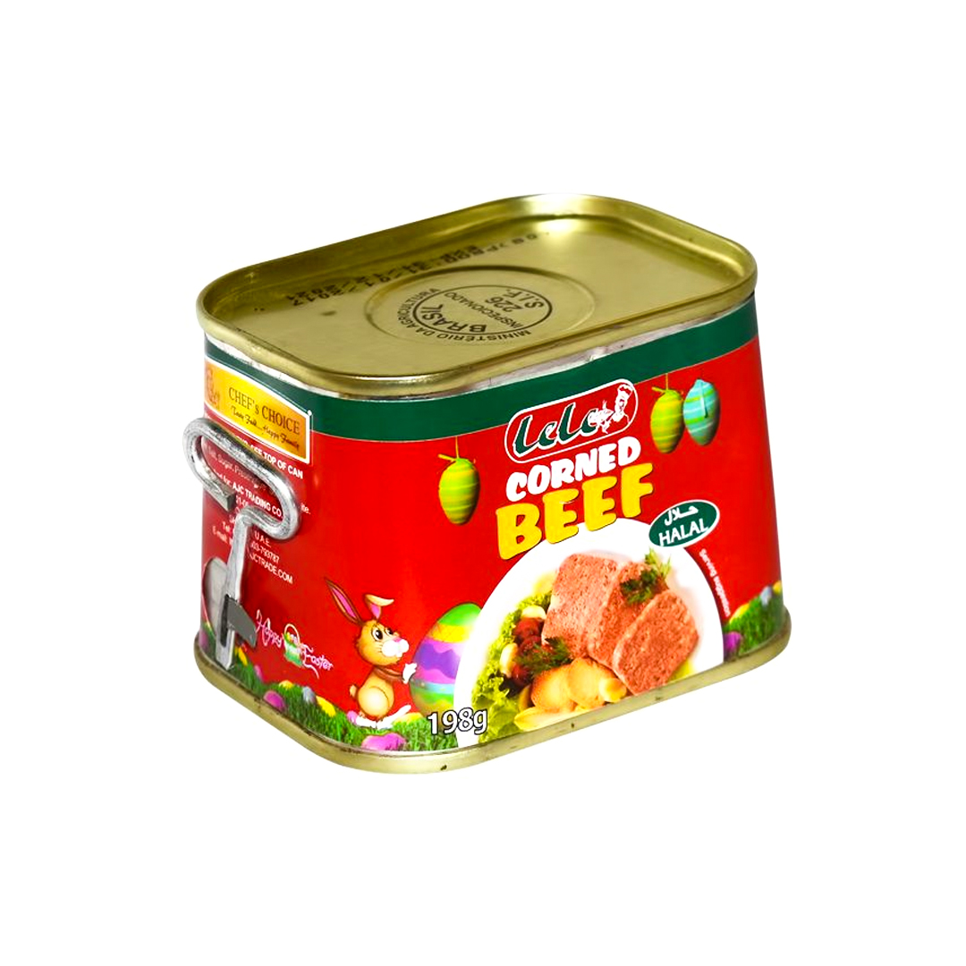 Lele Corned Beef – 198g (12 Pack) | Rich, Savory, and Ready to Enjoy