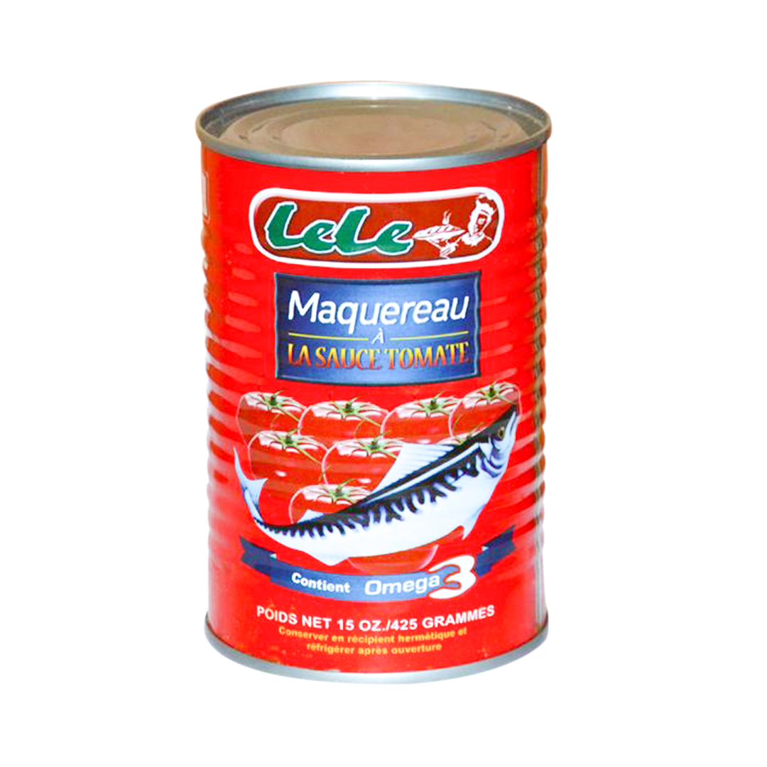 Lele Mackerel in Tomato Sauce – 425g (24 Pack) | Rich & Flavorful Seafood