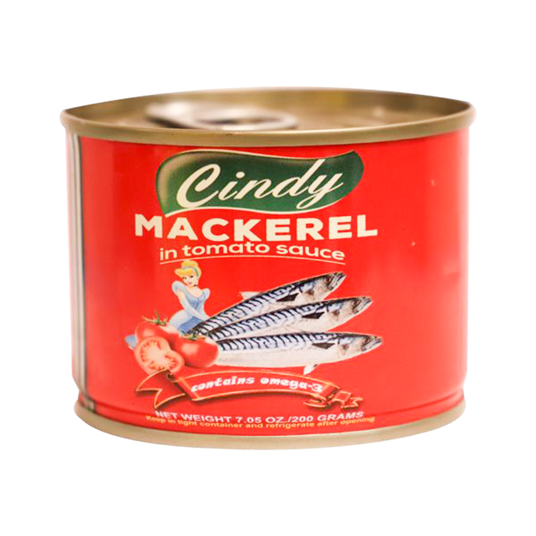 Cindy Mackerel in Tomato Sauce – 200g (24 Pack) | Savory & Tangy Goodness