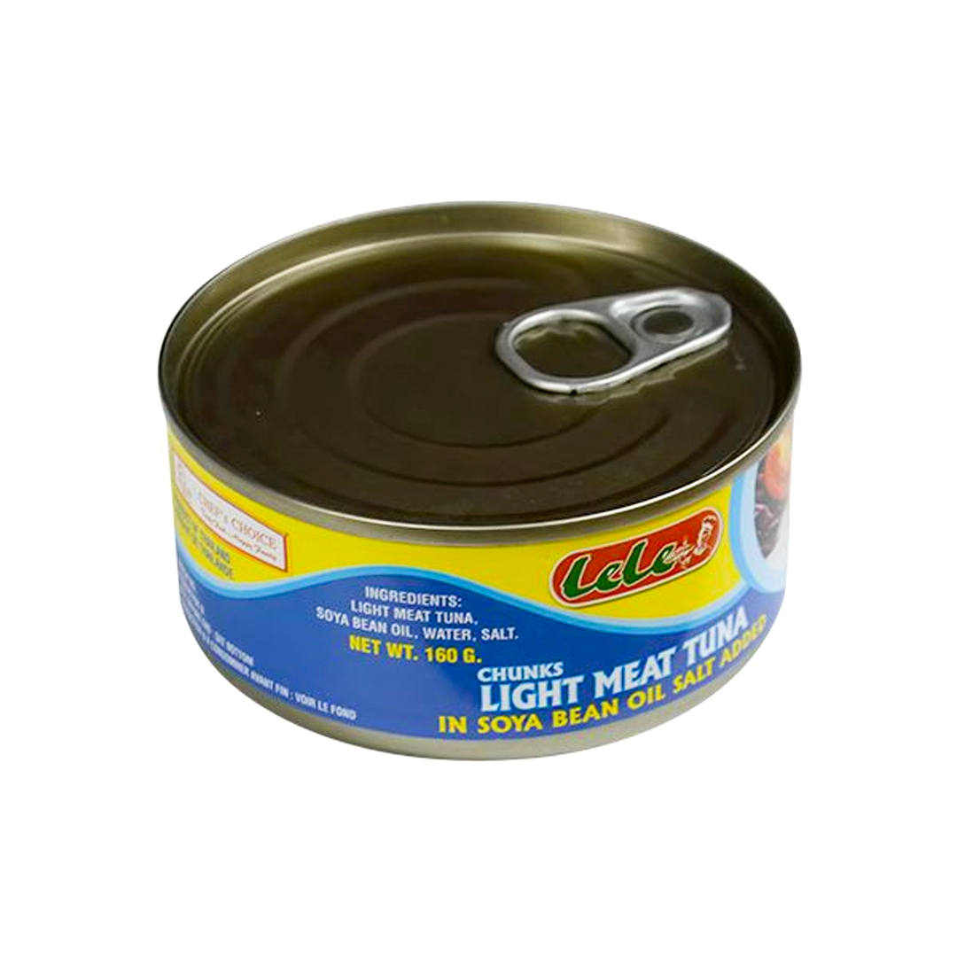 Lele Chunks Light Meat Tuna – 160g (24 Pack) | Tender & Protein-Rich