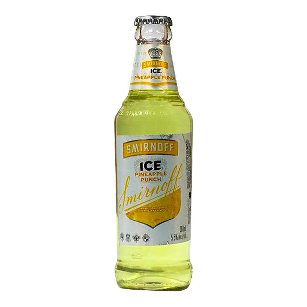Smirnoff Ice Pineapple Punch Vodka – 300ml (24 Pack) | Tropical, Refreshing & Perfect for Summer