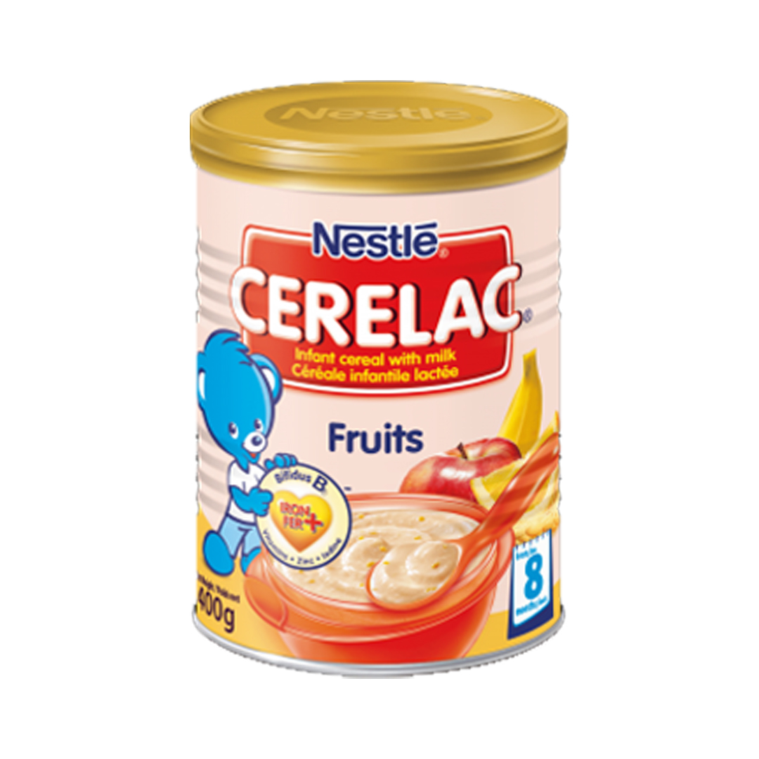 Cerelac Fruits Tin – 400g (12 Pack) | Nutritious Infant Cereal for Healthy Growth