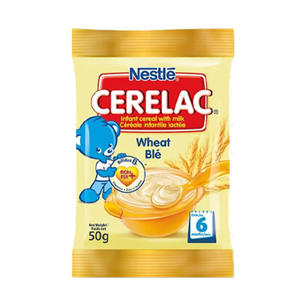Cerelac Wheat Sachet – 50g (80 Pack) | Nutritious and Convenient Infant Cereal