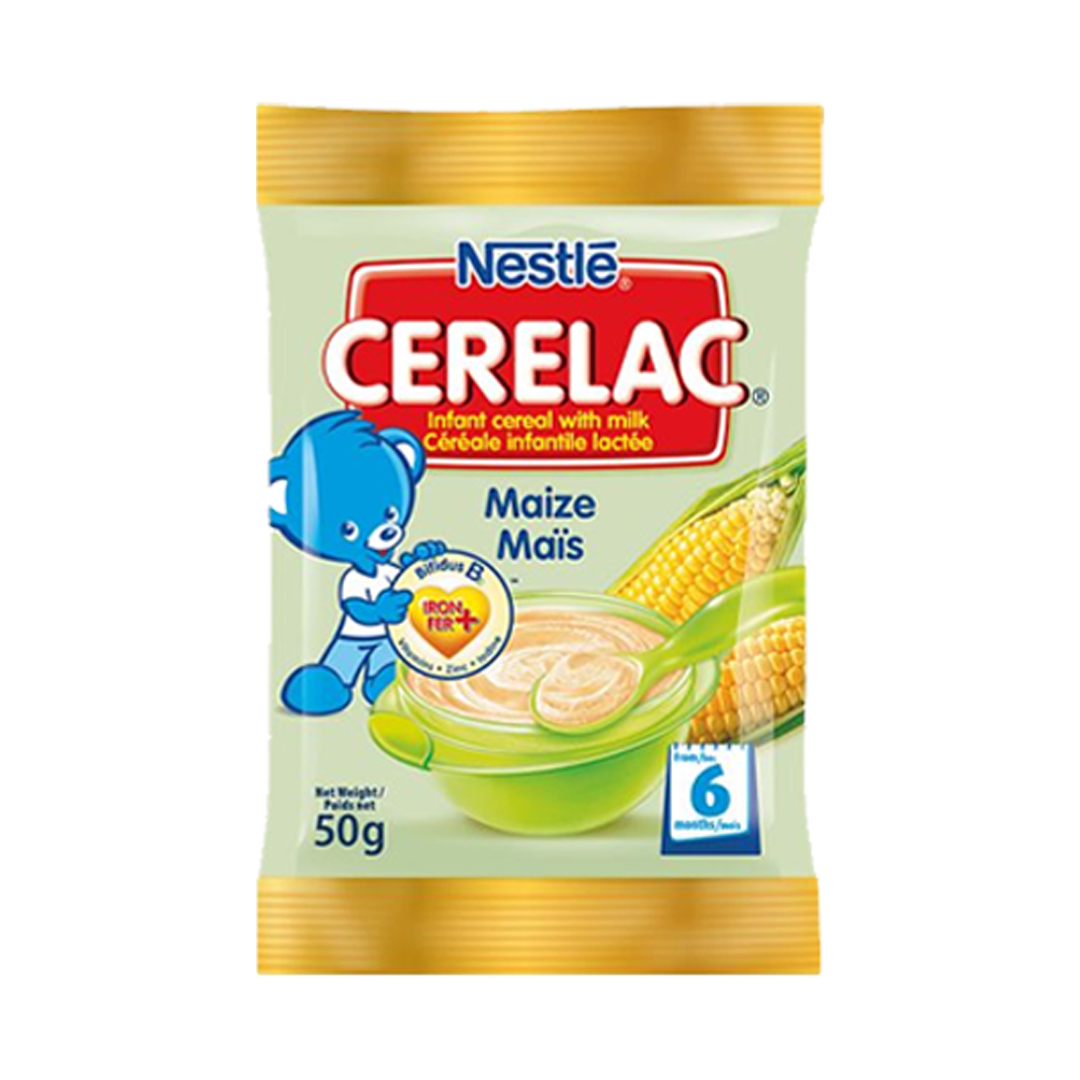 Cerelac Maize Sachet – 50g (80 Pack) | Nutritious and Convenient Infant Cereal