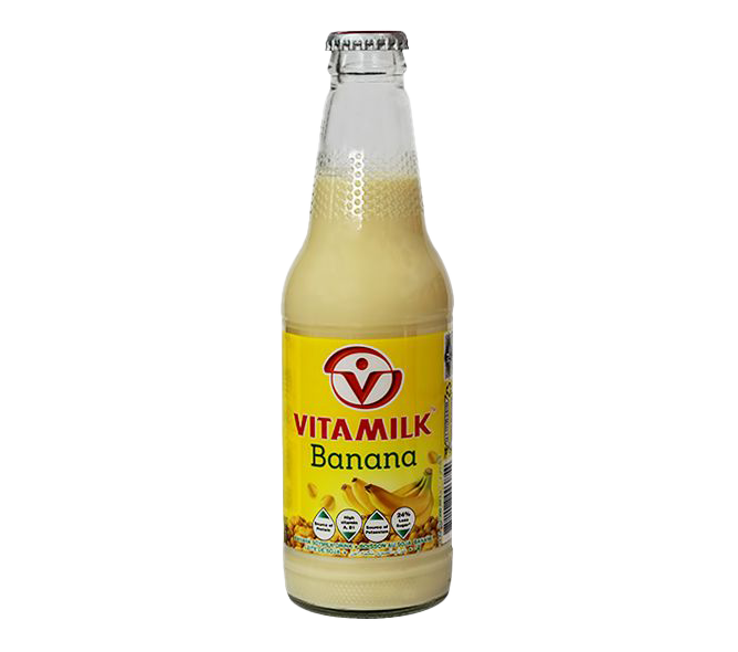 Lesfam - Vitamilk Banana 300ml | Creamy Banana-Flavored Soy Drink, Dairy-Free Goodness